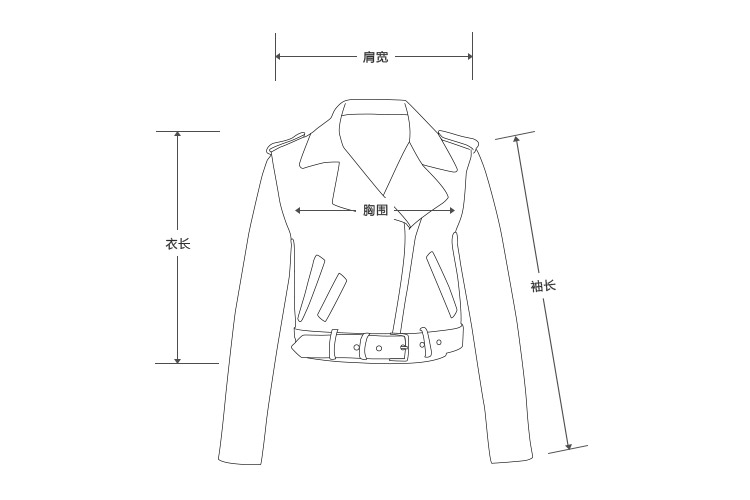 哥弟女装 翻领长袖短款夹克外套a400117_夹克_女士__.